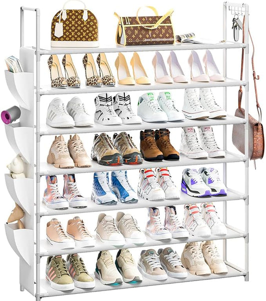 Shoe Rack 7 Tier Shoe Organizer Shoe Storage 28-35Pairs Shoe Rack for Closet Shoe Rack Organizer Entryway Shoe Holder Space Saving Shoe Shelf Shoe Stand Large Tall Shoe Tower Garage-NeatNest