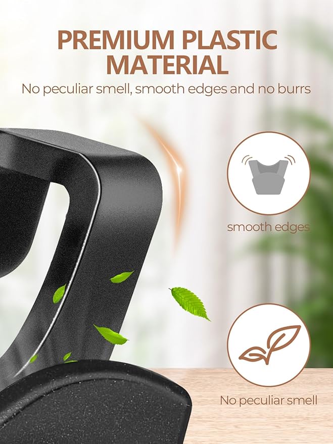 HOUSE DAY Space Saving Hanger Hooks 20 Pack, Black Clothes Hanger Connector Hooks, Heavy Duty Hangers Hook Space Saver, Sturdy Hangers Connector Hook, Premium Cascading Space Saver for Closet-NeatNest