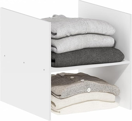 Furinno Cubicle H-Shelf Cube Organizer Insert (Does not fit IKEA Kallax Shelving), White