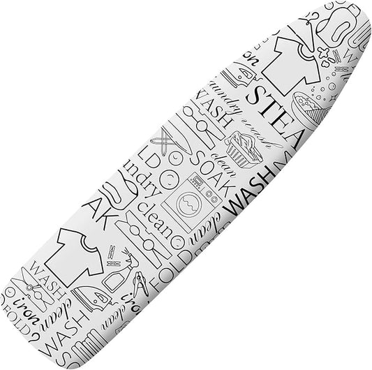 Extra Thick Ironing Board Cover and Pad, 15x54 Ironing Board Cover, Resist Scorching and Staining,Elastic Edges,Art of Life Iron Sew Laundry Wash