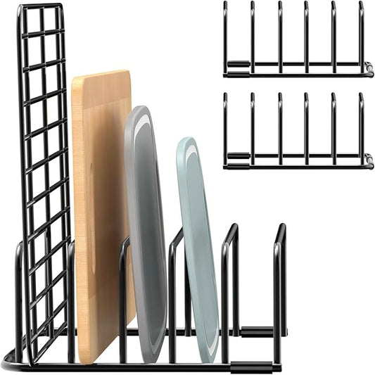 Cutting Board Organizer, [2-Pack] Cutting Board Holder Rack Baking Cookie Pan Sheets Cooling Small Racks Storage Stand for Kitchen Cabinet Countertop Bakeware Organizer 7.87 x 7.24 x 3.28 in-NeatNest