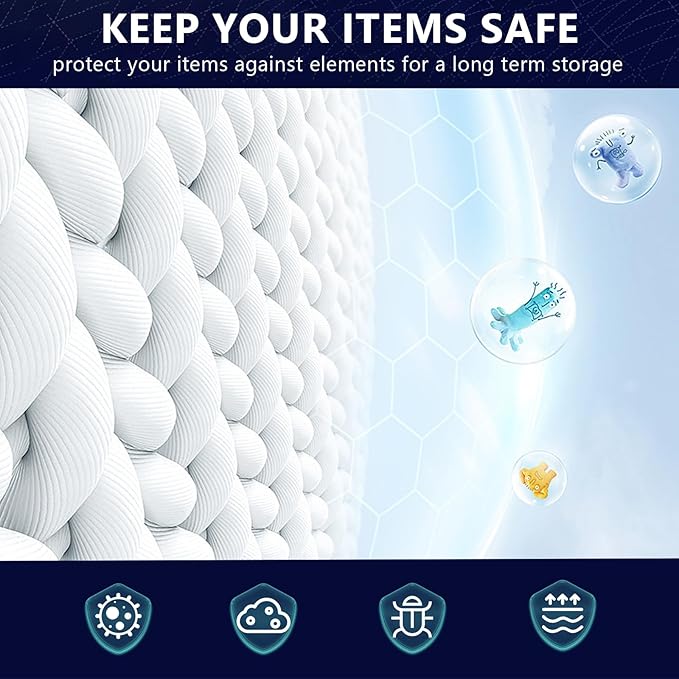 Vacuum Seal Bags for Clothing with Electric Pump, 6 Pack (2 Jumbo 2 Large 2 Medium Vacuum Storage Bags) Space Bags Vaccine Vacuum Sealed Storage Bags for Travel Luggage Blankets Bedding-NeatNest