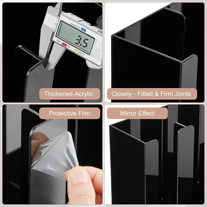 MYITYARD Coffee Cup Holder, Cup and Lid Organizer fits 5 to 16 oz Disposable Paper & Plastic Cups, Cup Dispenser Countertop, Coffee Bar Accessories for Bathroom, Kitchen, Office (3 Compartment)