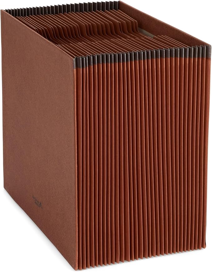 Blue Summit Heavy Duty Accordion File Organizer, Expanding File, Open Top, Letter Size, 31 Day File Organizer with 31 Pockets-NeatNest