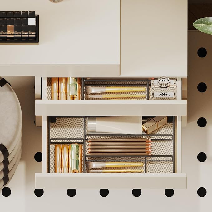 Desk Drawer Organizer Tray, Office Drawer Organizer, Workspace Organizers, Suitable for Tools, Pencils, Office Supplies Storage (Black)-NeatNest