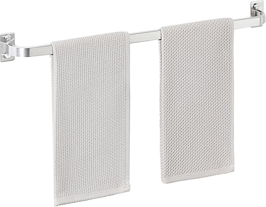 Bathroom Towel Bar, 24 inch Towel Racks for Bathroom Wall Mounted, SUS304 Stainless Steel Heavy Duty Towel Holder Bathroom Accessories Modern Home Decor, Brushed Finished