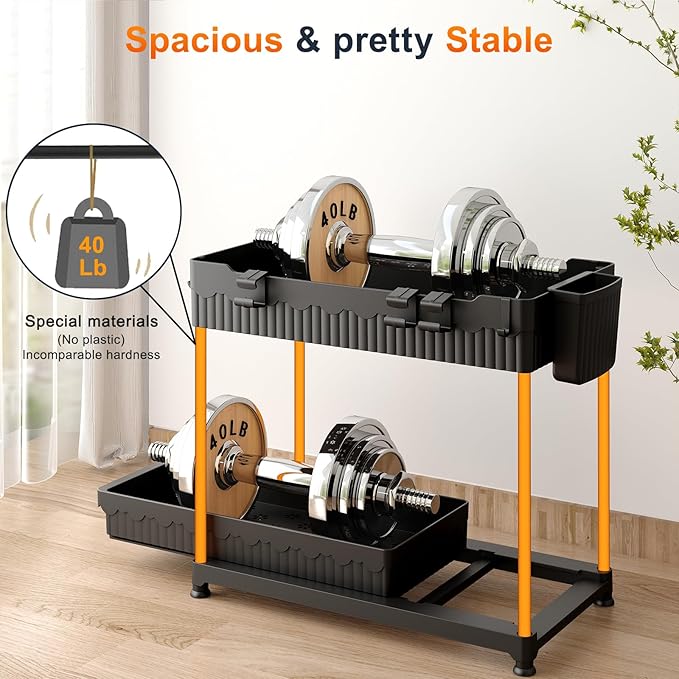 Under Sink Organizer, Bathroom Organizers and Storage, 2 Tier Multi-Use Pull Out Cabinet Organizer with Hang Hooks and Cups (Black, 2 Pack)-NeatNest