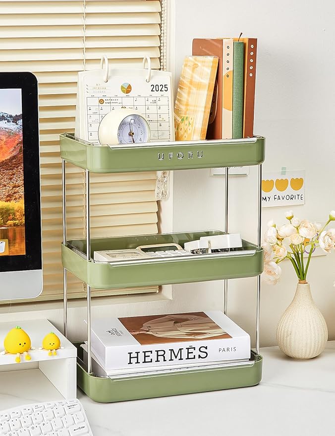 Countertop Coffee Station Organizer | 3-Tier Whisky Glass Tray, Mug Drying Shelf with Removable Drain Tray - Easy to Install, Clean - Spice Rack for Kitchen, Bathroom Counter Organzier-NeatNest