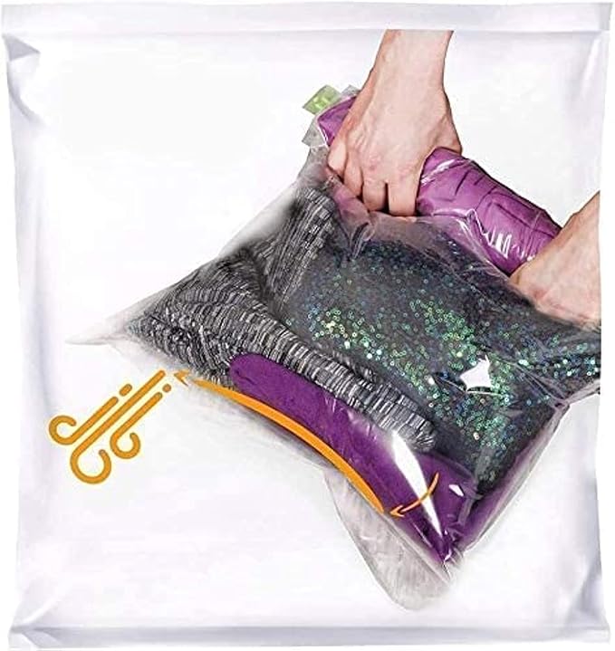 12 Space Saver Storage Bags for Clothes for Travel - Compression, no Vacuum Sacks - Luggage Accessories-NeatNest