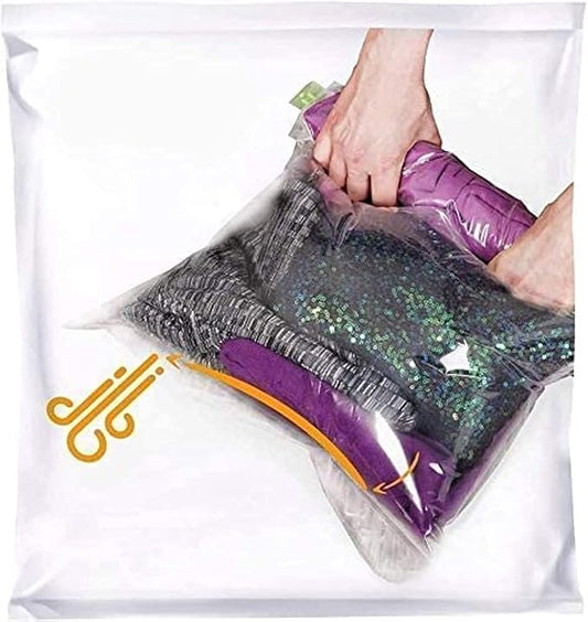 12 Space Saver Storage Bags for Clothes for Travel - Compression, no Vacuum Sacks - Luggage Accessories-NeatNest