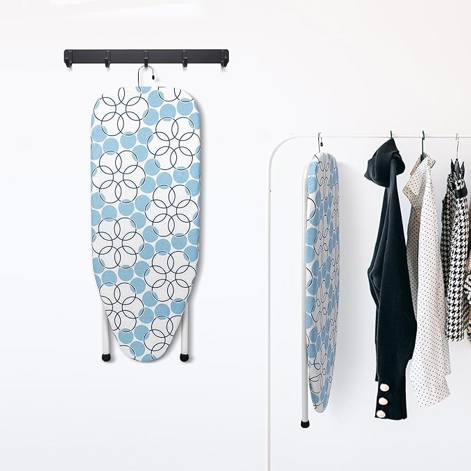 Duwee 12"×32" Table Top Ironing Board with Iron Rest,Small Ironing Board with Heat Resistant Cover,Thicken Felt Padding,Non-Slip Feet for Home, Laundry Rooms, Dorms