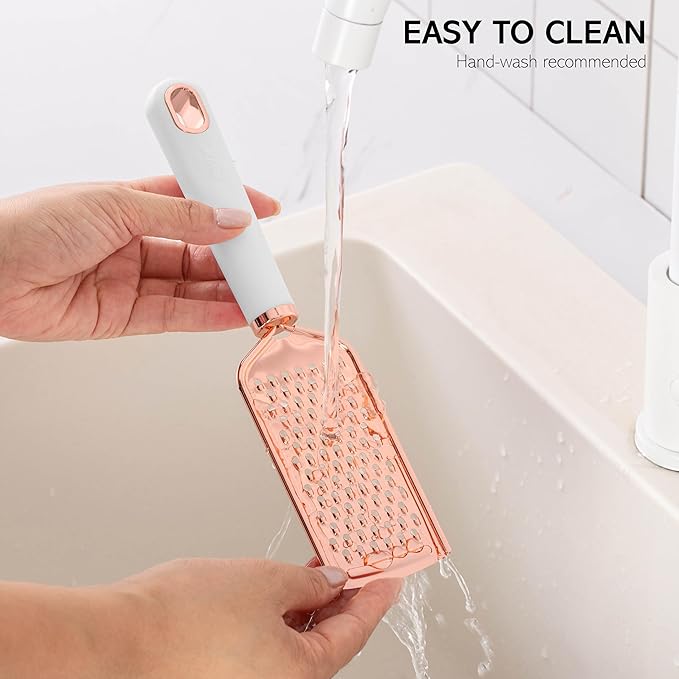 COOK WITH COLOR Kitchen Gadget Set Copper Plated Stainless Steel Utensils with Soft Touch Handles, Copper White, 10 Pieces-NeatNest