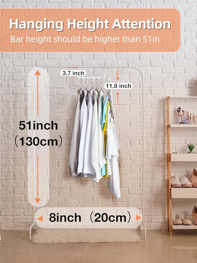 HOUSE DAY White Magic Plastic Hangers Space Saving Organizers and Storage Clothes Hanger Multi Hangers Sturdy Wardrobe Closet for Heavy Clothes, Dorm Room Bedroom Home RV Car Camper Essentials 20 Pack-NeatNest