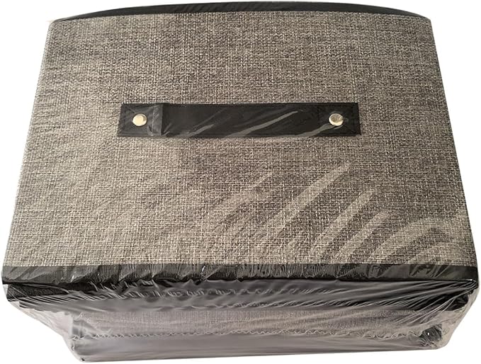 Clothing Storage Bins,16.1 × 9.8 × 6.5 inches Closet Bin with Handles, Foldable Cubes, Fabric Containers for Organizing Shelves, Gray, Large, 6 Pack-NeatNest