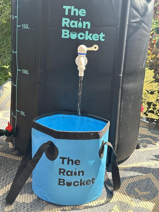 Collapsible Foldable Buckets with Handles – 3-Piece Set (10L & 15L) Bucket + 10L Water Bag with Faucet – Waterproof PVC Wash Basins for Camping, Fishing, Hiking, Car Wash – Portable & Leakproof-NeatNest