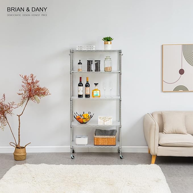 BRIAN & DANY Wire Shelf Liner 14" X 36", Heavy Duty Shelf Liners for Wire Shelving, Waterproof Protector Mats, Set of 4, Transparent-NeatNest