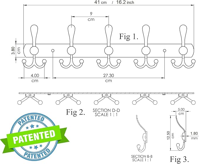 GlazieVault Coat Rack Wall Mount - Stainless Steel Coat Rack (2 Pack) - Heavy Duty Coat Hooks Wall Mounted - Hanger for Hat Towel Robes Jacket Clothes for Bathroom Entryway-NeatNest
