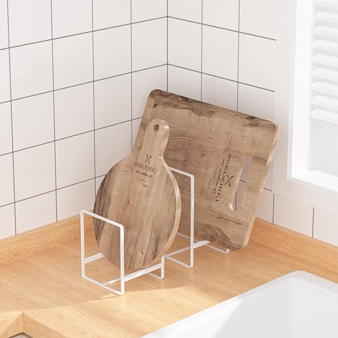 2 Pack Large Plate Holders Organizers Upright Cabinet Dish Drying Racks Metal Plate Dish Organizers Racks Stands for Countertop and Cupboard 7.87in. x 6.29in. x 4.52in. Black