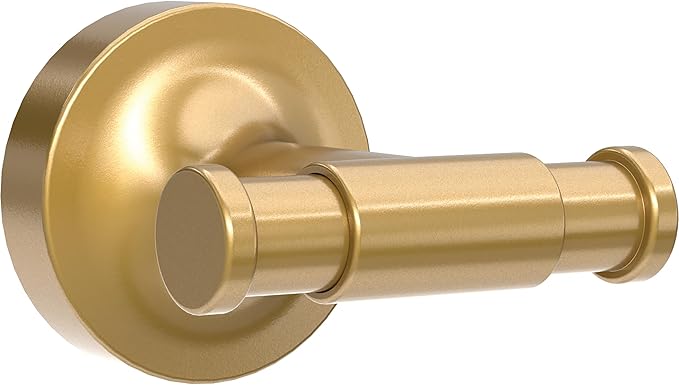 Franklin Brass Voisin (1-Pack) Towel Hooks Satin Gold Wall Mounted for Robes & Towels 2-Prong Holder, Bathroom Accessories VOI35-BB