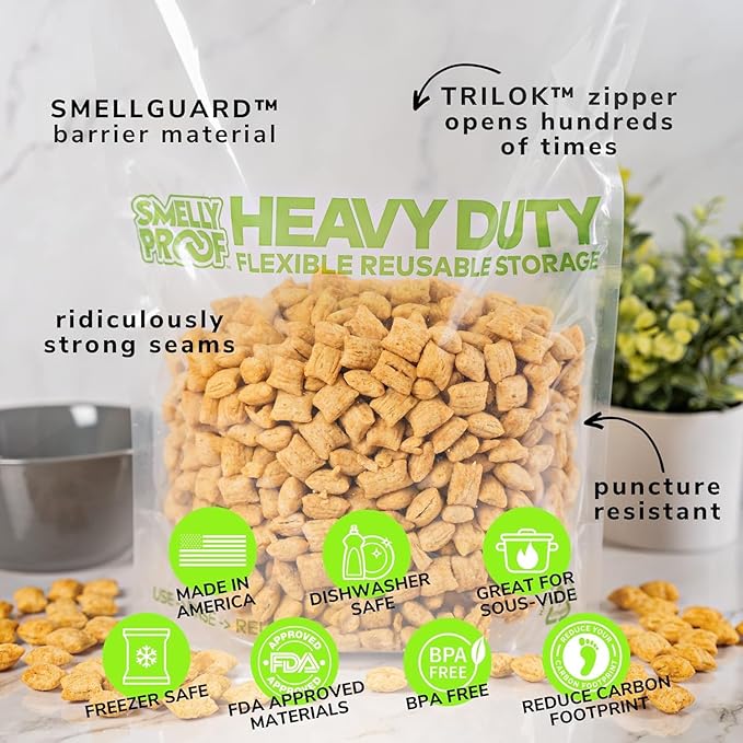 BULK PURCHASE, 50 x Dishwasher-Safe STAND-UP Ziplock Reusable Bags, Extra Thick 5mils HEAVY DUTY Durable Washable Reclosable TRIPLE Ziplock Food Storage Extra Large Bags, XXL 12"x16" 2-Gallon 50-Pack-NeatNest