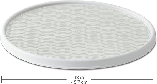 Copco Basics Non-Skid Lazy Susan for Under Sink and Cabinet Storage, 18 Inch, Crystalline-NeatNest