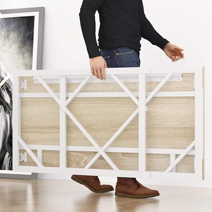 Elephance Folding Desk Writing Computer Desk for Home Office, No-Assembly Study Office Desk Foldable Table for Small Spaces-NeatNest