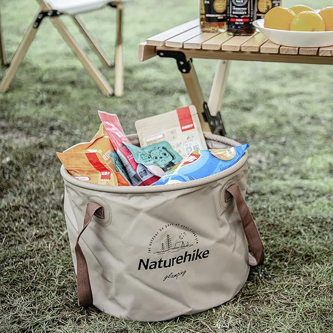 Naturehike Multifunctional Collapsible Water Basin, Folding Tub, Portable Bin, Lightweight Foldable Bucket with Handles for Camping, Dish Washing, Laundry, Fishing, Hiking