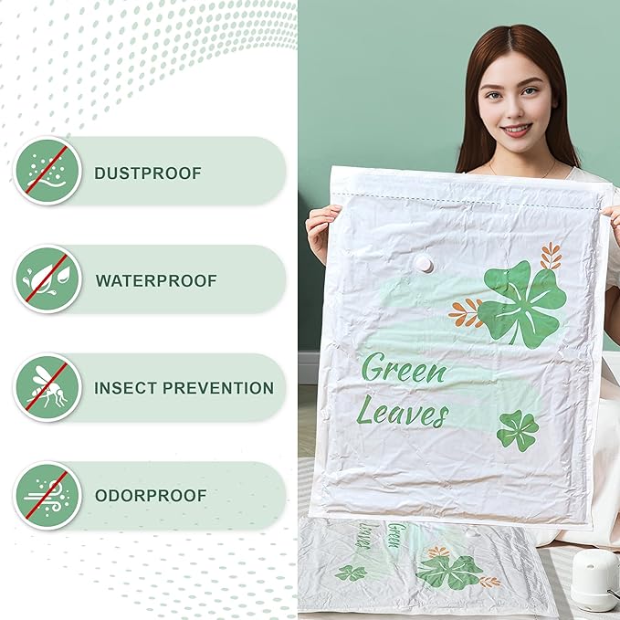 15 Pack Vacuum Storage Bags for Clothing Travel with High Pressure Electric Pump, 3 Sizes Large/Medium/Small Space Saver Bag Vacuum Sealed for Luggage Blankets, Vacuum Seal Bag for Bedding Comforters-NeatNest