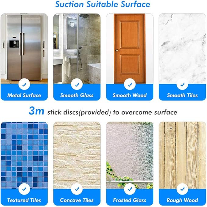 BOPai Extendable Suction Cup Towel Bar 17-28.5", Removeable Shower Door Mat Rod, Chrome-NeatNest