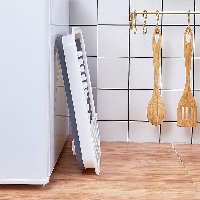 Collapsible Dish Drainer with Drain Plug & Swivel Spout - Space-Saving, Portable Dish Rack for Kitchens, RVs, Campers & Travel Trailers-NeatNest