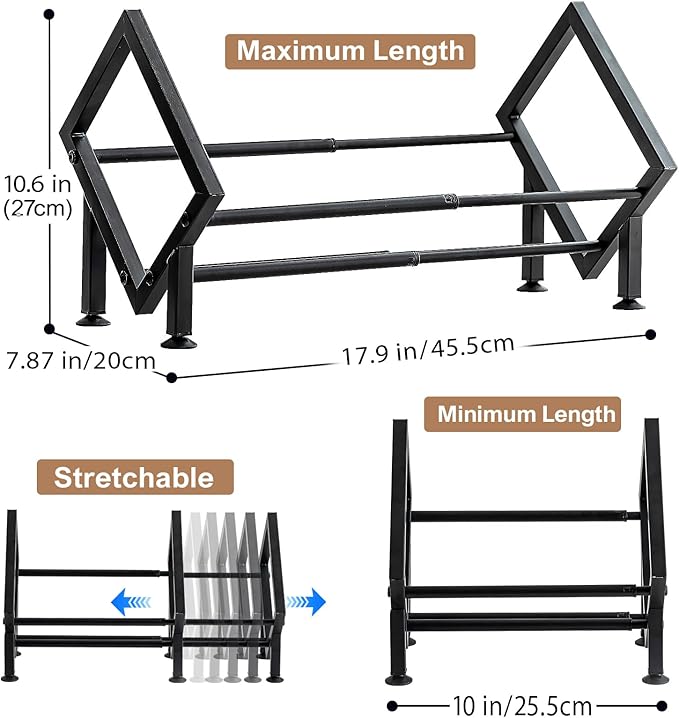 ENCIMART Adjustable Desktop Bookshelf for Desk Book Organizer, Tilting Tabletop Bookshelf in Office Home/Living Room, Vinyl Record Storage Holder Book Rack for Magazine/CDs/Books/Vinyls Display-NeatNest
