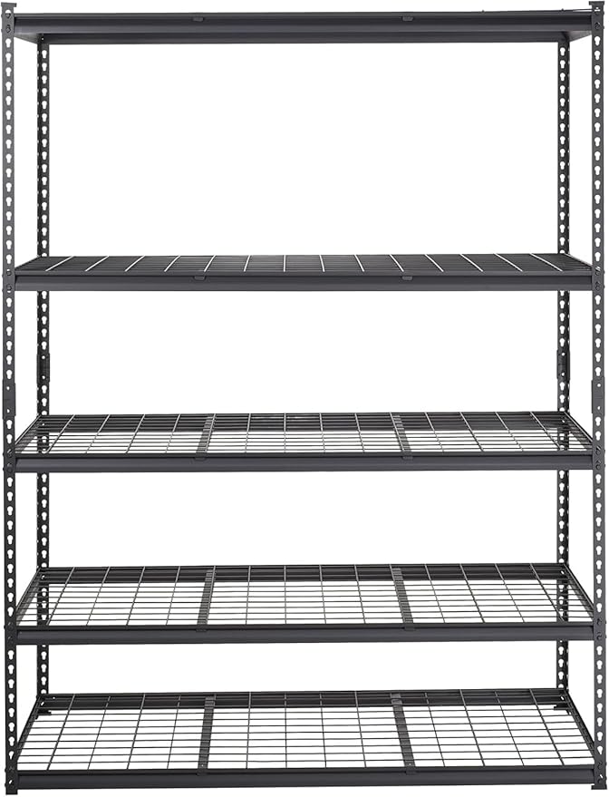 Garage Shelving, 5 Tire Storage Shelving Heavy Duty Garage Shelves 3000LBS Load Bearing, Full Metal Shelving Units, Durable Construction, Adjustable Shelves, Easy Assembly, 60''W x 24''D x 78''H-NeatNest