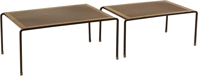 Deco Brothers Expandable Cabinet Shelf Organizer for Kitchen Cabinet and Counter, Bronze-NeatNest