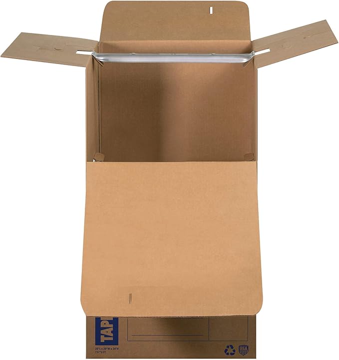 Bankers Box Short Wardrobe Box 3 Pack, Tape-Free Design, 20-in x 20-in x 34-in (7710401)-NeatNest