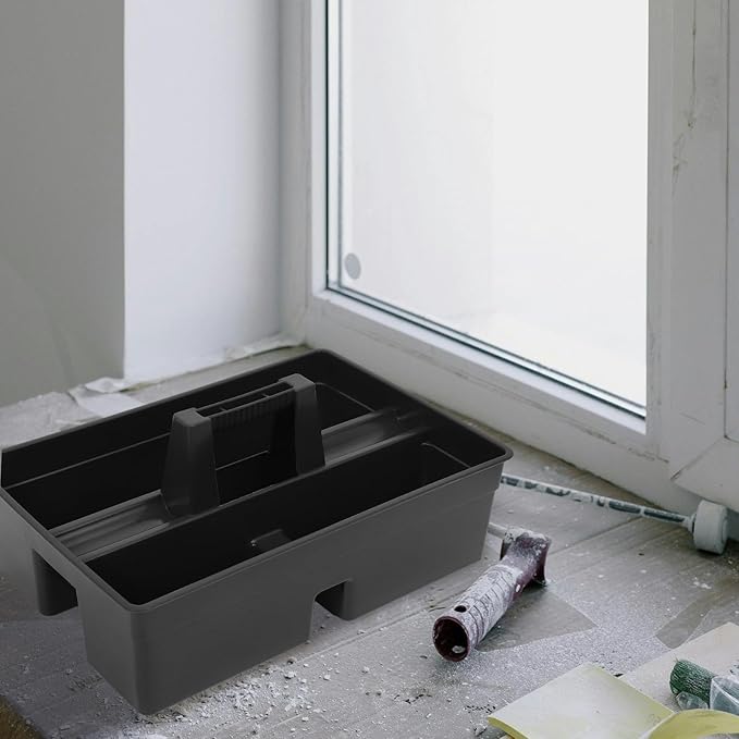 Cabilock 3 Multiuse Caddy Organizer with Handle Compartment Tote Cleaning with Handle Divided Classroom Tote Tray Carry with Handle Storage Box Portable-NeatNest