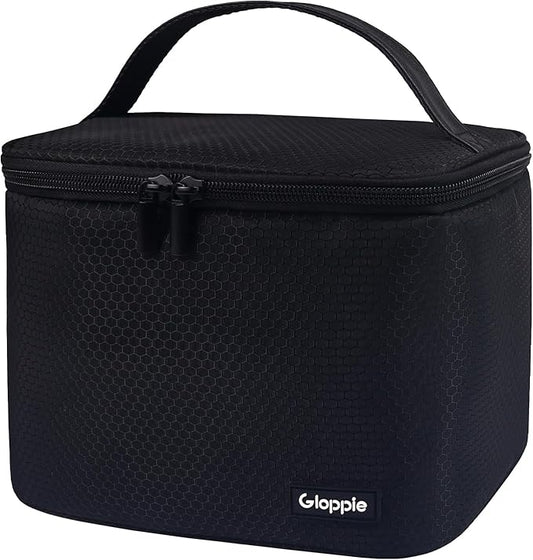 Gloppie Insulated Lunch Bag Lunch Box for Men Women Lunchbox Cooler Bag for Work Picnic, Idea for Gift, Black Honeycomb-NeatNest