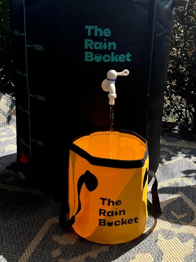 Collapsible Foldable Buckets with Handles – 3-Piece Set (10L & 15L) Bucket + 10L Water Bag with Faucet – Waterproof PVC Wash Basins for Camping, Fishing, Hiking, Car Wash – Portable & Leakproof-NeatNest