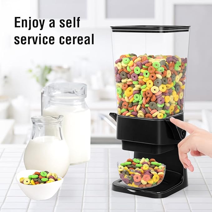 Cereal Dispenser Countertop 2 Pack 5.5 Qt Large Cereal Storage Container Holder Dispenser for Pantry Dry Food Snack Nut Candy Dispenser Countertop Kitchen Organization Storage for Oatmeal Granola-NeatNest