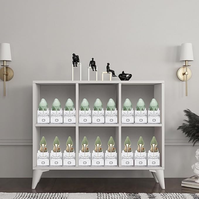 Clear Shoe Slot Organizer, 20 Pack Adjustable Shoe Slots Organizer for Closet Clear Shoe Stackers Shoe Rack Holder Shoe Space Savers for A Pair of Shoes(Transparent)-NeatNest