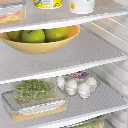 15PCS Shelf Mats Refrigerator Liners Washable Refrigerator Pads Fridge Mats Drawer Placemats Home Kitchen Gadgets Accessories Organization for Top Freezer(White)-NeatNest