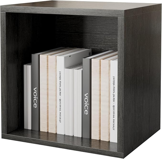 FUSUNBAO Magic DIY Cube Storage Organizer Stackable Cubes for Home Books Clothes Toy-Modular Cubby Storage System-Office Cubical-Bookcase Closet(French Oak,General Cube)-NeatNest