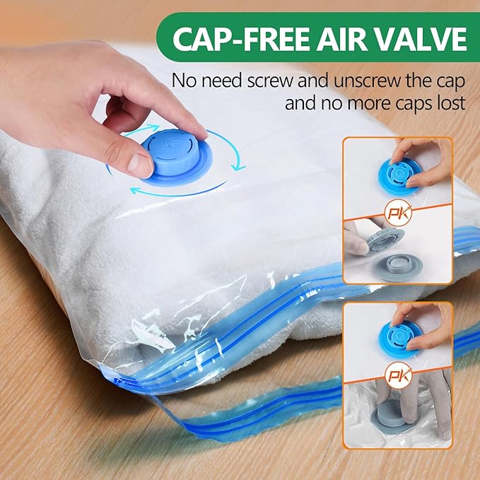 ZPP Vacuum Storage Bags with Electric Pump, 20 Pack (4 Jumbo, 4 Large, 4 Medium, 4 Small, 4 Roll Up Bags) Vacuum Seal Bags for Clothes, Mattress, Blanket, Comforters, Travel, Moving-NeatNest