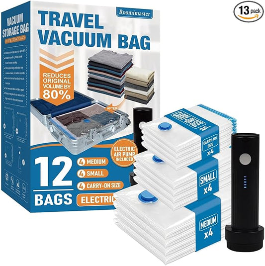 12 Space Saver Bags with Electric Pump-NeatNest