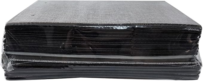 Clothing Storage Bins, Blanket Baskets for Shelves, Fabric Cubes with Handles and Lids, Decorative Linen Closet Organizers Boxes, Gray, 5 Pack, 16.5 x 11.8 x 10.2 Inch-NeatNest