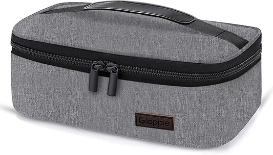 Gloppie Small Lunch Bag, Mini Lunch Box for Adults & Kids - CPC Certified, Food-Grade Lining | Portable Cooler for Work, School, Travel, (Grey)-NeatNest