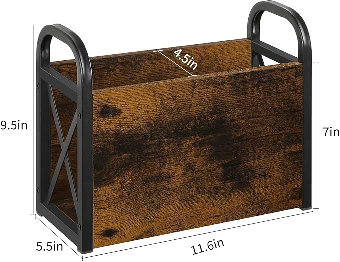YINMIT Magazine Holder, Magazine Rack Floor, Magazine Storage Basket, Folder Organizer Bin for Books, Newspapers, Tablets-NeatNest