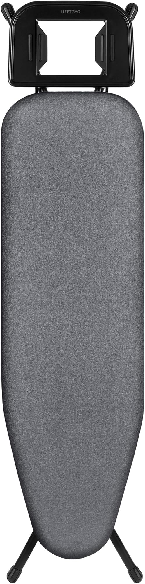 Classic Ironing Board 43" X 13" W/with Iron Rest | Full Metal Construction| Height Adjustable | Heat & Scorch Resistant Fabric | Anti-Skid Feet | Easy to Fold (Dark Grey)-NeatNest