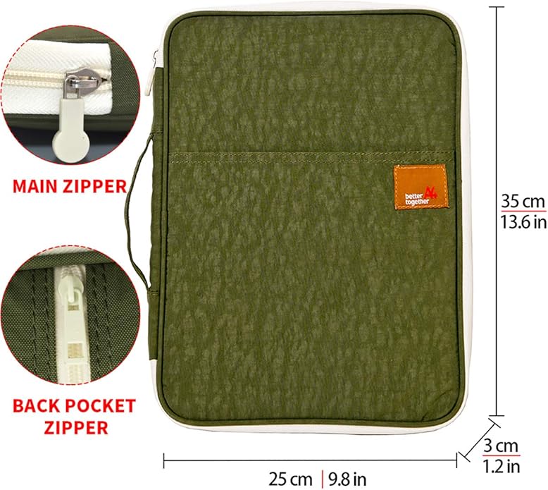 Document A4 Bag Case Waterproof Organizer Portfolio Office Travel Zipper Multi-Function Pouch