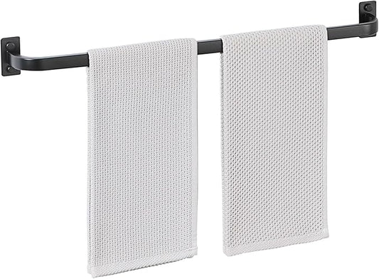 Bathroom Towel Bar, 24 inch Towel Racks for Bathroom Wall Mounted, SUS304 Stainless Steel Heavy Duty Towel Holder Bathroom Accessories Modern Home Decor, Matte Black Finished