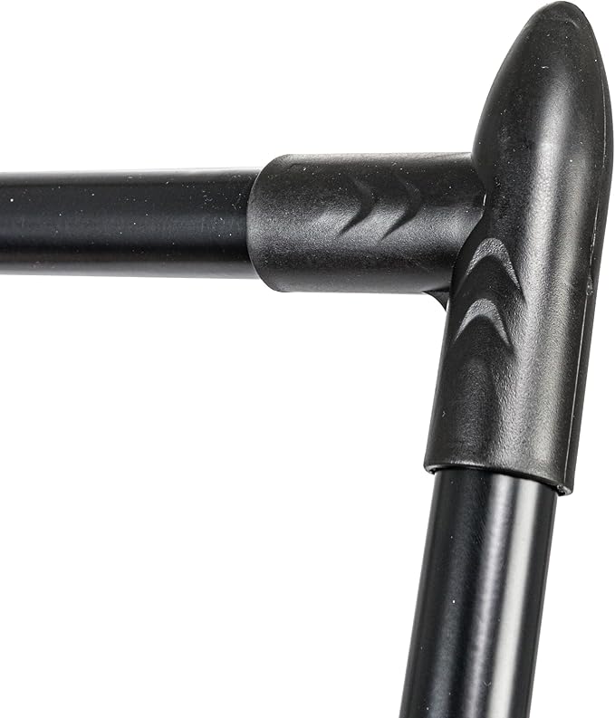 Household Essentials Valet Folding Clothes Rack, Strong Metal X-Frame, Chic Design, Great for Guest and Dressing Rooms, Portable and Easy to Use, Folds Flat, Black